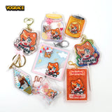 Vograce Anime Keychains Shaped Keyring Acrylic Keychain Charms
