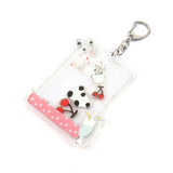 Vograce Printed Moving Cartoon Acrylic Charms with Shaker Keychains