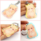 Custom Rainbow Holographic Keychain Acrylic Charm