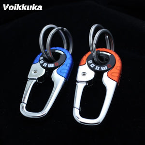 Voikukka High Stainless Buckle Carabiner Double Ring Durable KeyChain
