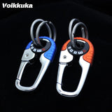 Voikukka High Stainless Buckle Carabiner Double Ring Durable KeyChain