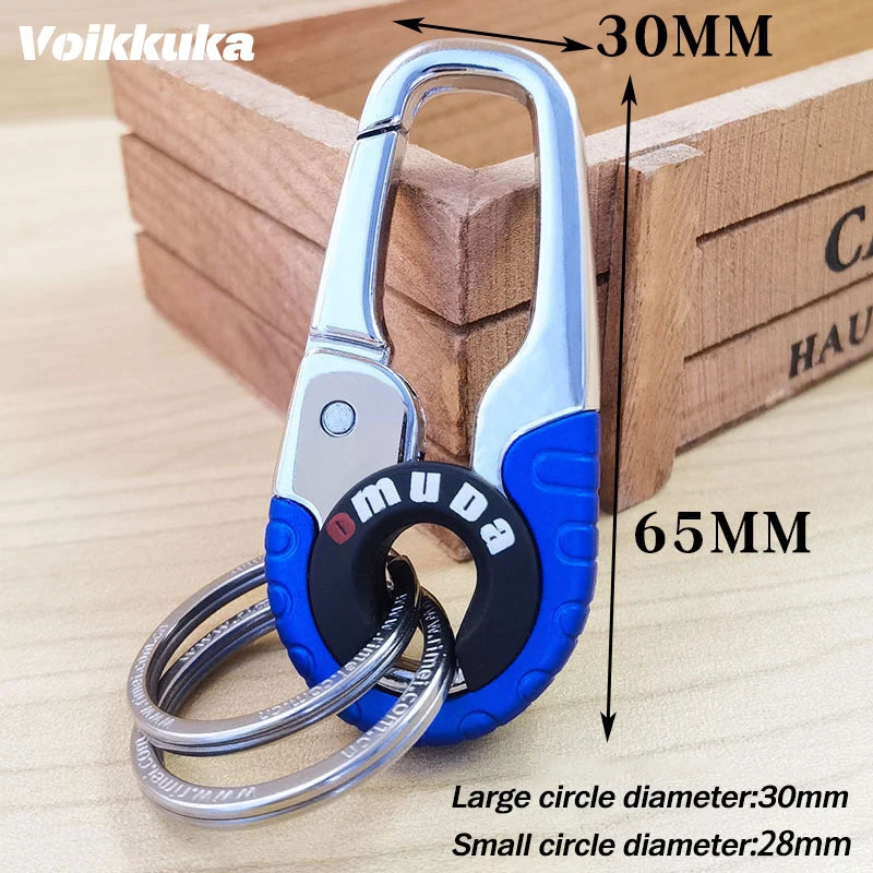 Voikukka High Stainless Buckle Carabiner Double Ring Durable KeyChain