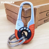 Voikukka High Stainless Buckle Carabiner Double Ring Durable KeyChain