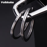 Voikukka High Stainless Buckle Carabiner Double Ring Durable KeyChain