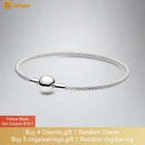 925 Sterling Silver Bracelet Moments Mesh Bracelet