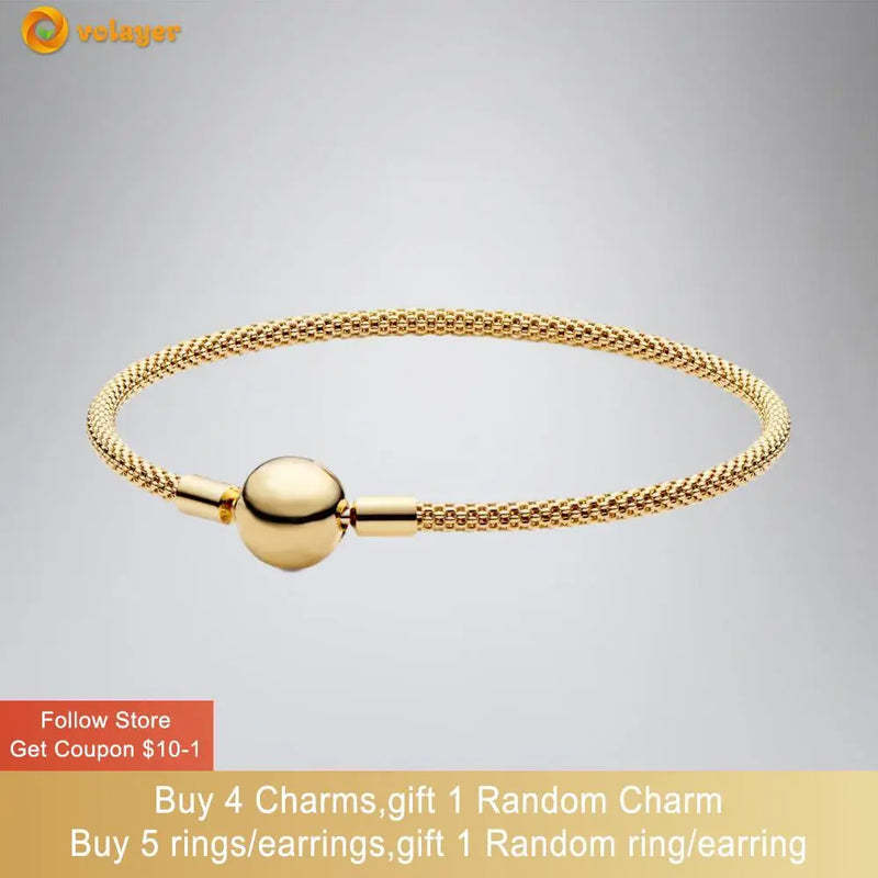 925 Silver Mesh Bracelet Friendship Bangles Jewelry Gift