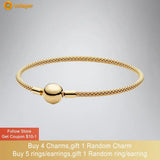 925 Silver Mesh Bracelet Friendship Bangles Jewelry Gift