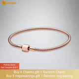 925 Sterling Silver Snake Chain Bracelet Friendship Bangles