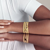 925 Silver Golden Pan Reflexions Bracelet for Women