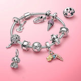 925 Silver Barrel Clasp Snake Chain Bracelet for Women