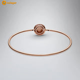 925 Silver Wishbone Heart Bangle Friendship Bangles for Women