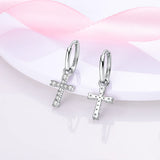 925 Silver Feather Hoop Earrings Snowflake Crown Unicorn Soccer Studs