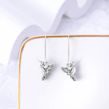 925 Silver Crested Bird Earrings for Women