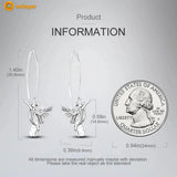 925 Silver Crested Bird Earrings for Women