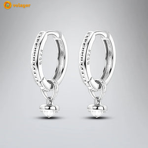 925 Silver Anti-Stone Hoop Earrings Personalized for Women