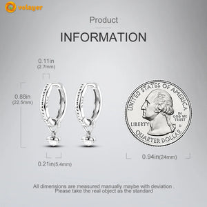 925 Silver Anti-Stone Hoop Earrings Personalized for Women