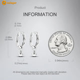 925 Silver Anti-Stone Hoop Earrings Personalized for Women