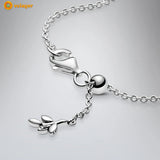 925 Silver Heart Family Tree Chain Bracelet for Women