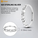 925 Silver Beads Ring for Women
