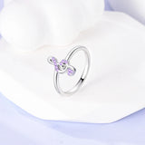 925 Silver Music Note Rainbow Heart Love Rin