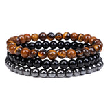 Volcanic Stone Bracelet for Men 6mm Beads Couple Bracelet