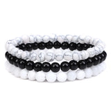 Volcanic Stone Bracelet for Men 6mm Beads Couple Bracelet
