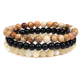 Volcanic Stone Bracelet for Men 6mm Beads Couple Bracelet