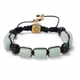 Volcanic Stone Crystal Cube Agate Bracelet Unisex