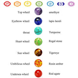7 Chakra Volcanic Stones Bracelet for Meditation