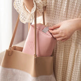 Waterproof PU Leather Cosmetic Bag Large Capacity Portable Travel Wash Bag