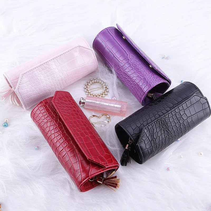 Crocodile Pattern Jewelry Hand Storage Bag