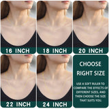 1.2mm Necklace 14K & Sliver Plated Jewelry Women Stainless Steel Neck Chain
