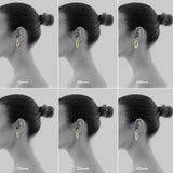 2 Pair Hoop Earrings for Women 14K Plated 925 Sterling Silver Needle