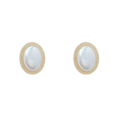 Vintage Style Pearl Hoop Earrings Jewelry