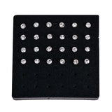 24PCS Crystal Zirconia Nose Studs Women Multiple Styles Nose Piercing