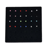 24PCS Crystal Zirconia Nose Studs Women Multiple Styles Nose Piercing
