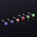 24PCS Crystal Zirconia Nose Studs Women Multiple Styles Nose Piercing