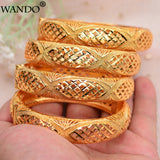 African Ethiopian Jewelry Flower Dubai Bracelet Bangle for Women