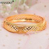 African Ethiopian Jewelry Flower Dubai Bracelet Bangle for Women