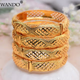 African Ethiopian Jewelry Flower Dubai Bracelet Bangle for Women