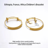 2pcs Ethnic Bell Bangle for Girls Baby Kids