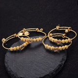Children's Copper Baby Bracelet Charm Beads Bangle Jewelry
