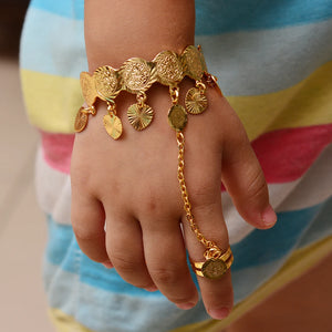 Coin Bangles Girl Bracelet Islam Muslim Arab Money African Jewelry Gift