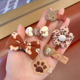 WANGAIYAO 8-Piece Children's Net Red Hair Accessories Girl Autumn Winter