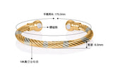 Gold-plated Magnet Health Bracelet Couple Jewelry
