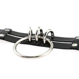 Harajuku Double Leather O-ring Choker Necklace