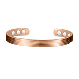 Copper Magnetic Therapy Bracelet Gold-Plated Open Bracelet for Women