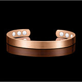 Copper Magnetic Therapy Bracelet Gold-Plated Open Bracelet for Women