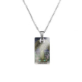 Halloween horror series collarbone chain with Tarot card pendant
