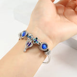 Kids Crown Rhinestone Owl Bracelet